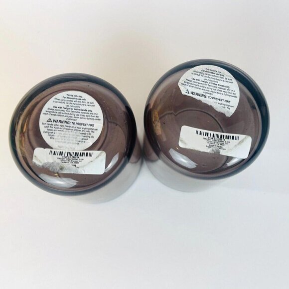 Gray Clear Color Votive Candle Holders Set of 2 3.5 Inch Kirkland EUC 🖤 - Picture 4 of 4